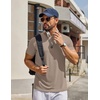 COOFANDY Men’s T Shirt Short Sleeve Casual T-Shirts Crew Neck Basic Tee Shirts(Khaki)