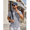 COOFANDY Men’s T Shirt Short Sleeve Casual T-Shirts Crew Neck Basic Tee Shirts(Light Grey)
