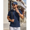 COOFANDY Men’s T Shirt Short Sleeve Casual T-Shirts Crew Neck Basic Tee Shirts(Navy)