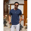 COOFANDY Men’s T Shirt Short Sleeve Casual T-Shirts Crew Neck Basic Tee Shirts(Navy)