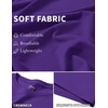 COOFANDY Men’s T Shirt Short Sleeve Casual T-Shirts Crew Neck Basic Tee Shirts(Purple)