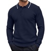 Striped-navy Blue