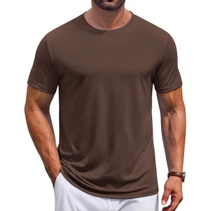 COOFANDY Men’s T Shirt Short Sleeve Casual T-Shirts Crew Neck Basic Tee Shirts(Brown)