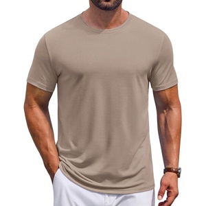 COOFANDY Men’s T Shirt Short Sleeve Casual T-Shirts Crew Neck Basic Tee Shirts(Khaki)