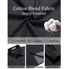 COOFANDY Mens Casual Button Down Shirts Long Sleeve Vintage Denim Shirt(Dark Grey-textured)