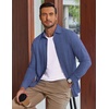 COOFANDY Mens Casual Button Down Shirts Long Sleeve Vintage Denim Shirt(Sky Blue)