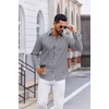 COOFANDY Men’s Oxford Shirt Long Sleeve Casual Button Down Dress Shirt(Dark Grey)