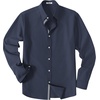 COOFANDY Men’s Oxford Shirt Long Sleeve Casual Button Down Dress Shirt(Navy Blue)