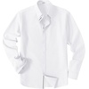 COOFANDY Men’s Oxford Shirt Long Sleeve Casual Button Down Dress Shirt(White)