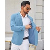 COOFANDY Mens Blazer Casual Sport Coats Lightweight Sports Jacket(Light Blue)