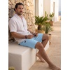 COOFANDY Mens Casual Cotton 9” Shorts Drawstring Summer Beach Chino Shorts(Baby Blue)