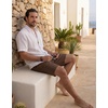 COOFANDY Mens Casual Cotton 9” Shorts Drawstring Summer Beach Chino Shorts(Brown)