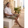 COOFANDY Mens Casual Cotton 9” Shorts Drawstring Summer Beach Chino Shorts(Khaki-2)