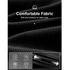 COOFANDY Men’s Corduroy Pant Straight Fit Flat Front Casual Dress Slacks(Black)