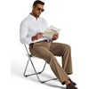 COOFANDY Men’s Corduroy Pant Straight Fit Flat Front Casual Dress Slacks(Brown)