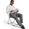 COOFANDY Men’s Corduroy Pant Straight Fit Flat Front Casual Dress Slacks(Gray)