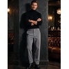 COOFANDY Men’s Corduroy Pant Straight Fit Flat Front Casual Dress Slacks(Gray)