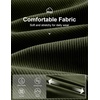 COOFANDY Men’s Corduroy Pant Straight Fit Flat Front Casual Dress Slacks(Green)