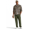 COOFANDY Men’s Corduroy Pant Straight Fit Flat Front Casual Dress Slacks(Green)
