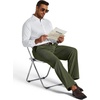 COOFANDY Men’s Corduroy Pant Straight Fit Flat Front Casual Dress Slacks(Green)