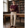 COOFANDY Men’s Corduroy Pant Straight Fit Flat Front Casual Dress Slacks(Khaki)