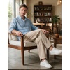 COOFANDY Men’s Corduroy Pant Straight Fit Flat Front Casual Dress Slacks(Khaki)