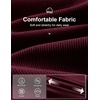 COOFANDY Men’s Corduroy Pant Straight Fit Flat Front Casual Dress Slacks(Maroon)
