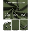 COOFANDY Men’s Dress Shirts Stretch Long Sleeve Casual Button Down Shirts(Army Green)