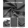COOFANDY Men’s Dress Shirts Stretch Long Sleeve Casual Button Down Shirts(Dark Grey)