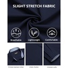 COOFANDY Men’s Dress Shirts Stretch Long Sleeve Casual Button Down Shirts(Navy Blue)