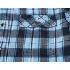 COOFANDY Mens Flannel Shirts Long Sleeve Button Down Shirt Casual Shirts Work Shirts for Men(Blue/Black Plaid)
