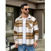 COOFANDY Mens Flannel Shirts Long Sleeve Lightweight Plaid Shirt Casual Button Down Shirts Jacket(Khaki Plaid)