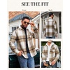COOFANDY Mens Flannel Shirts Long Sleeve Plaid Button Down Shirt Jackets(01-light Khaki Plaid)