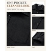 COOFANDY Mens Flannel Shirts Long Sleeve Plaid Button Down Shirt Jackets(Black)