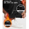 COOFANDY Men’s Fleece Cargo Sweatpants Baggy Wide Leg Joggers with Pockets(Black)