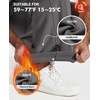 COOFANDY Men’s Fleece Cargo Sweatpants Baggy Wide Leg Joggers with Pockets(Dark Grey)