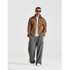 COOFANDY Men’s Fleece Cargo Sweatpants Baggy Wide Leg Joggers with Pockets(Dark Grey)