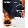 COOFANDY Men’s Fleece Cargo Sweatpants Baggy Wide Leg Joggers with Pockets(Navy Blue)