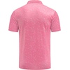 COOFANDY Mens Golf Polo Shirts Short Sleeve Quick Dry Casual Collared Shirt(Pink Splashed Paint)