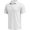 COOFANDY Mens Golf Polo Shirts Short Sleeve Quick Dry Casual Collared Shirt(White Golf Clubs)