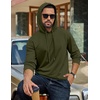 COOFANDY Men’s Hoodie Pullover Hooded Sweatshirt Casual Fashion Solid Fall(Army Green)