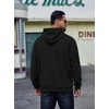 COOFANDY Men’s Hoodie Pullover Hooded Sweatshirt Casual Fashion Solid Fall(Black)