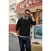 COOFANDY Men’s Hoodie Pullover Hooded Sweatshirt Casual Fashion Solid Fall(Black)