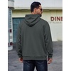 COOFANDY Men’s Hoodie Pullover Hooded Sweatshirt Casual Fashion Solid Fall(Dark Gray)
