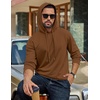 COOFANDY Men’s Hoodie Pullover Hooded Sweatshirt Casual Fashion Solid Fall(Light Brown)