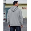 COOFANDY Men’s Hoodie Pullover Hooded Sweatshirt Casual Fashion Solid Fall(Light Gray)