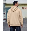 COOFANDY Men’s Hoodie Pullover Hooded Sweatshirt Casual Fashion Solid Fall(Light Khaki)