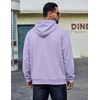 COOFANDY Men’s Hoodie Pullover Hooded Sweatshirt Casual Fashion Solid Fall(Light Purple)
