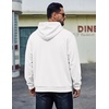 COOFANDY Men’s Hoodie Pullover Hooded Sweatshirt Casual Fashion Solid Fall(White)