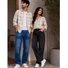 COOFANDY Mens Jeans Relaxed Fit Stretch Denim Straight Leg Casual Pants(Black)